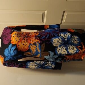 The Kit by Daniel Vosovic Mini Long Sleeve Dress Black Floral Camelia Small